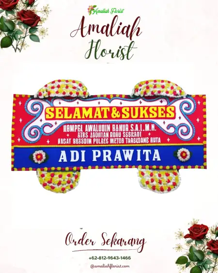 Papan Bunga Ucapan Selamat Warulor